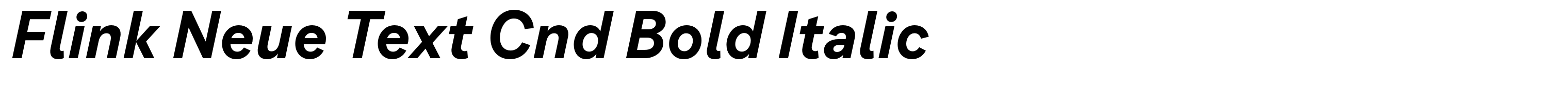 Flink Neue Text Cnd Bold Italic